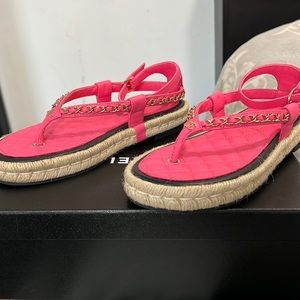 Chanel Espadrille Sandals - NEW!